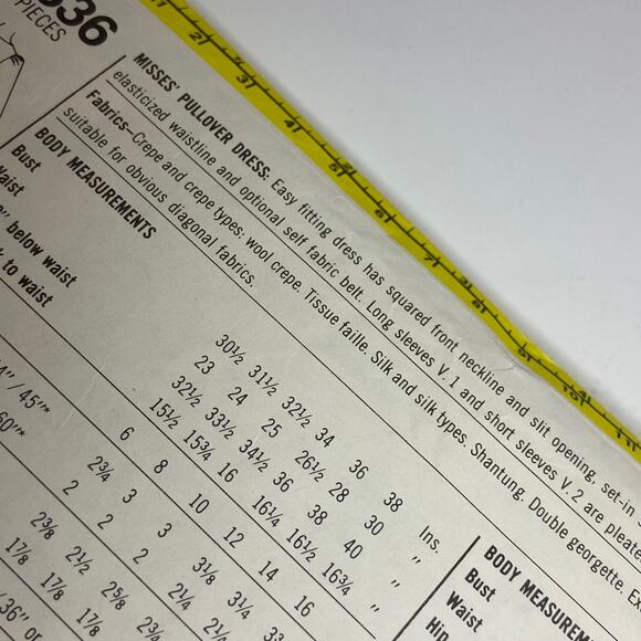 Simplicity 5336 Dress Pattern Miss 6 Pullover Side Pocket Square Neck Date - Picture 4 of 6